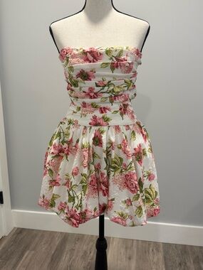 Hello Molly Upon a cloud Strapless Mini Dress, size XS